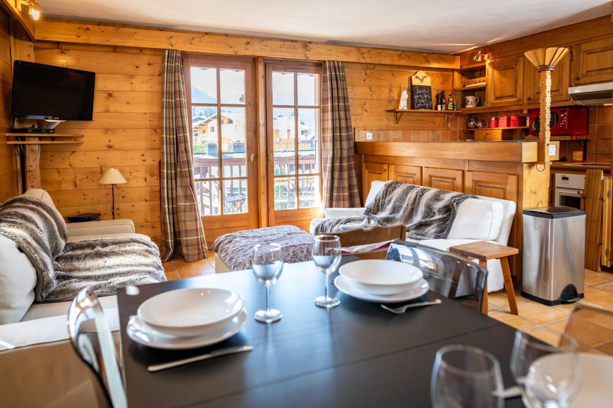 Warm 2-Bedroom Apartment Near The Tourist Office Megève Zewnętrze zdjęcie